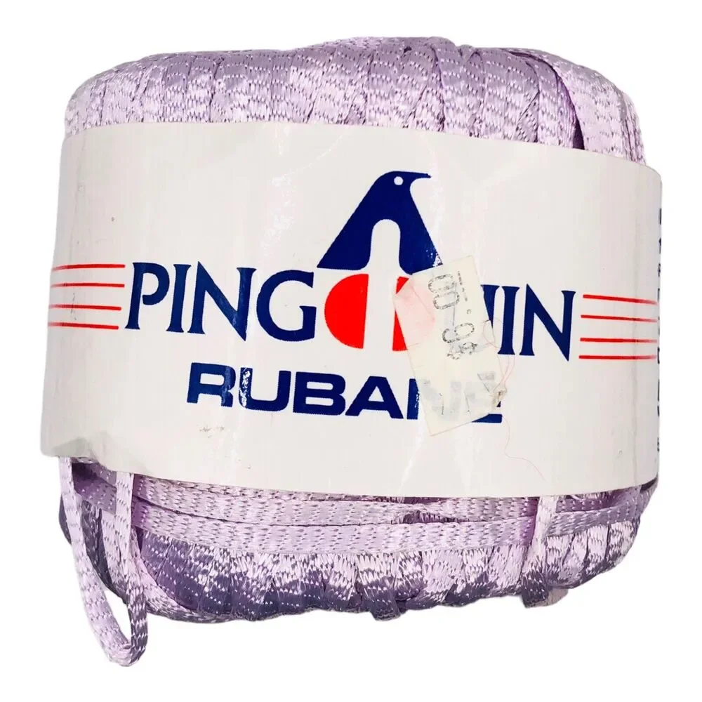 Vintage Pingouin Roubaix Lavender Yarn Double Knitting Made in France 82Y Satin